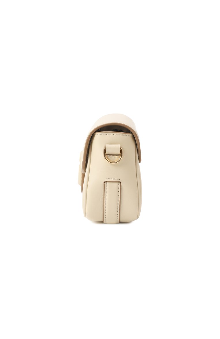 Женская сумка the clover  MARC JACOBS (THE) кремового цвета, арт. 2P4HSH035H02 | Фото 4 (Материал: Натуральная кожа; Размер: small; Ремень/цепочка: На ремешке)