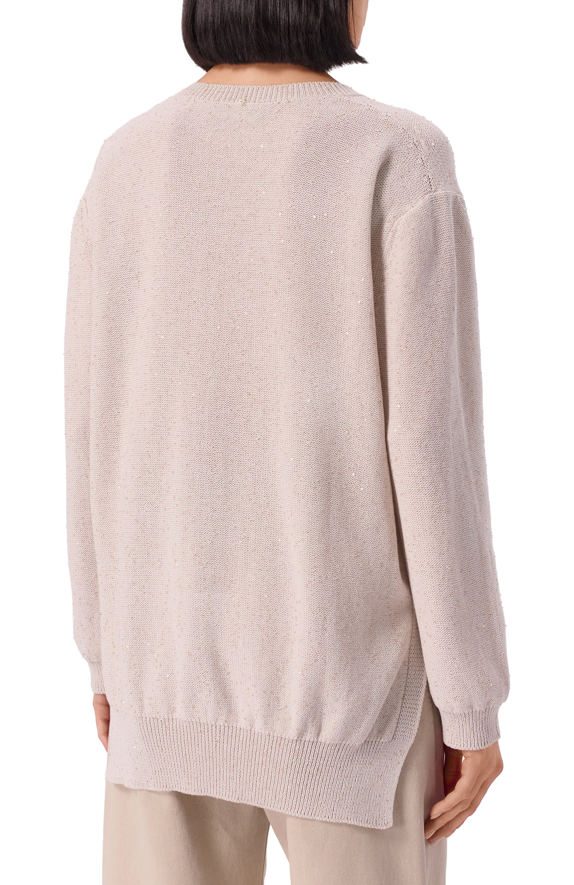 Хлопковый пуловер LORENA ANTONIAZZI, арт. P25124VM33A/3049, фото 4