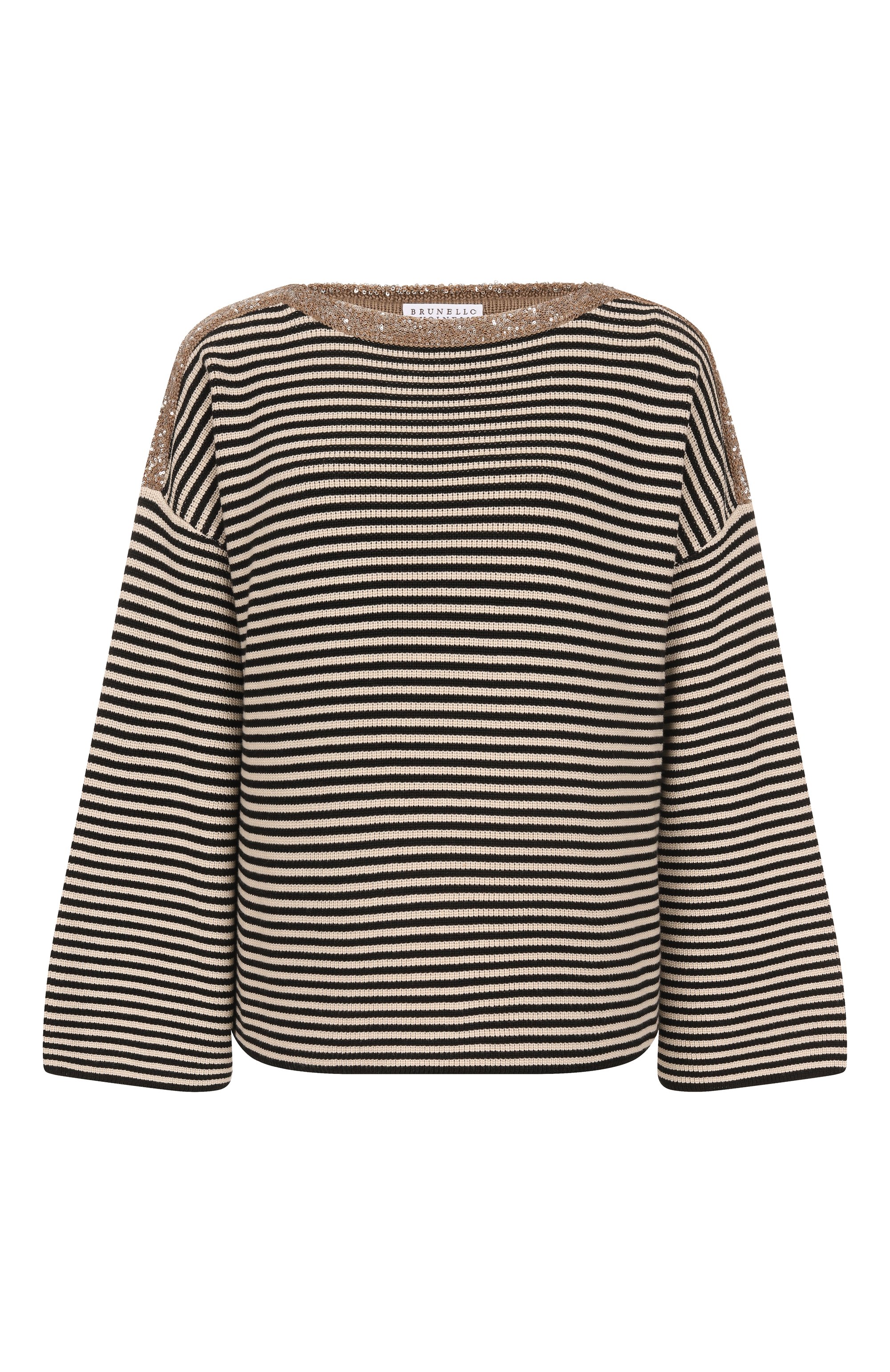 Хлопковый пуловер BRUNELLO CUCINELLI, арт. M19253608, фото 1