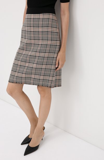 Юбка из вискозы и хлопка WINDSOR коричневого цвета по цене 23750 руб., арт. 52 DR405 10009455, фото 3 Юбка из вискозы и хлопка WINDSOR, арт. 52 DR405 10009455, фото 3