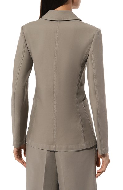 Хлопковый жакет TOTEME, арт. 243-WRZ0042-FB0189, фото 4