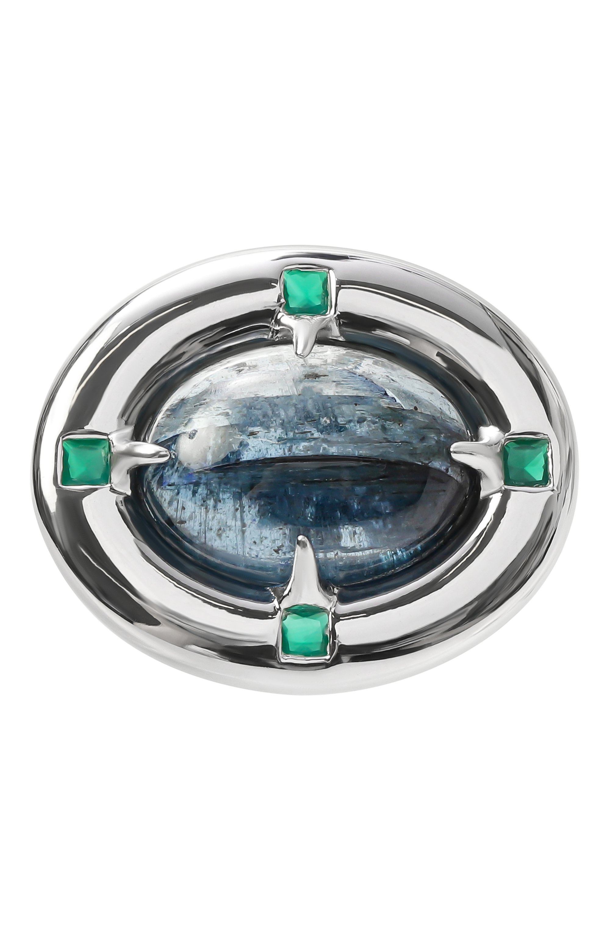 Кольцо ai с кианитом и агатами MOONKA, арт. ai-bg-r-kh, фото 1