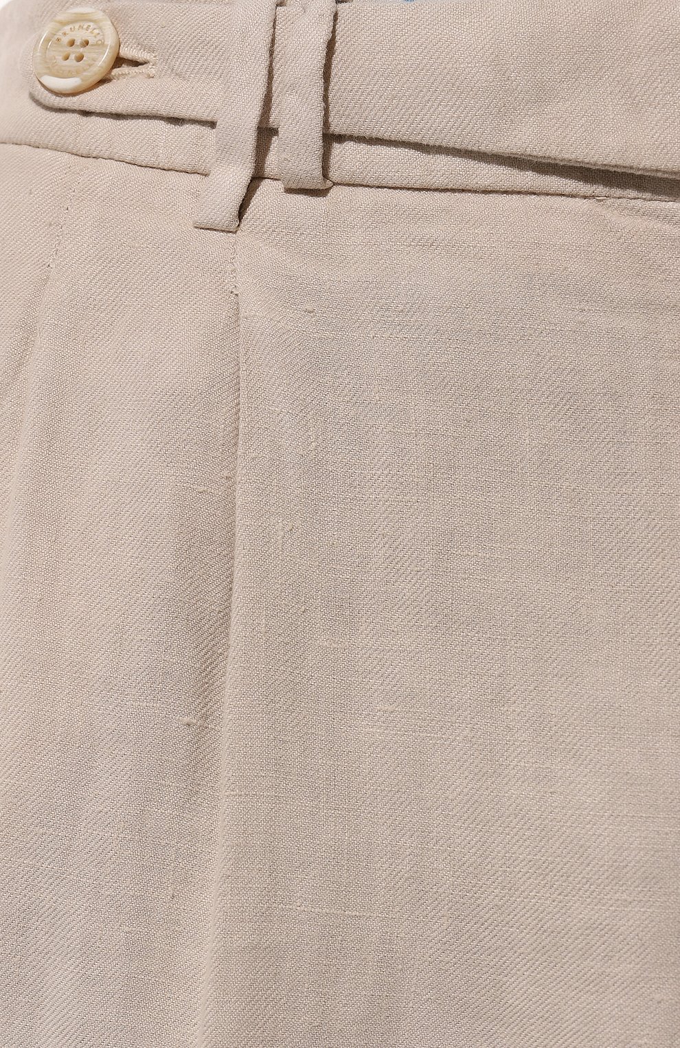 Льняные брюки BRUNELLO CUCINELLI бежевого цвета по цене 91950 руб., арт. M243DB2260, фото 5 Льняные брюки BRUNELLO CUCINELLI, арт. M243DB2260, фото 5