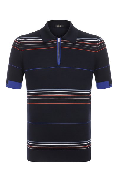 Мужская поло из хлопка и шелка ZILLI, арт. KZP002M0142VMUL00