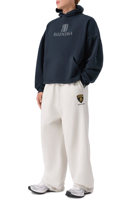 Хлопковые брюки Balenciaga x Automobili Lamborghini Balenciaga 826637/TSVR1 Белый  826637/TSVR1 Фото 2