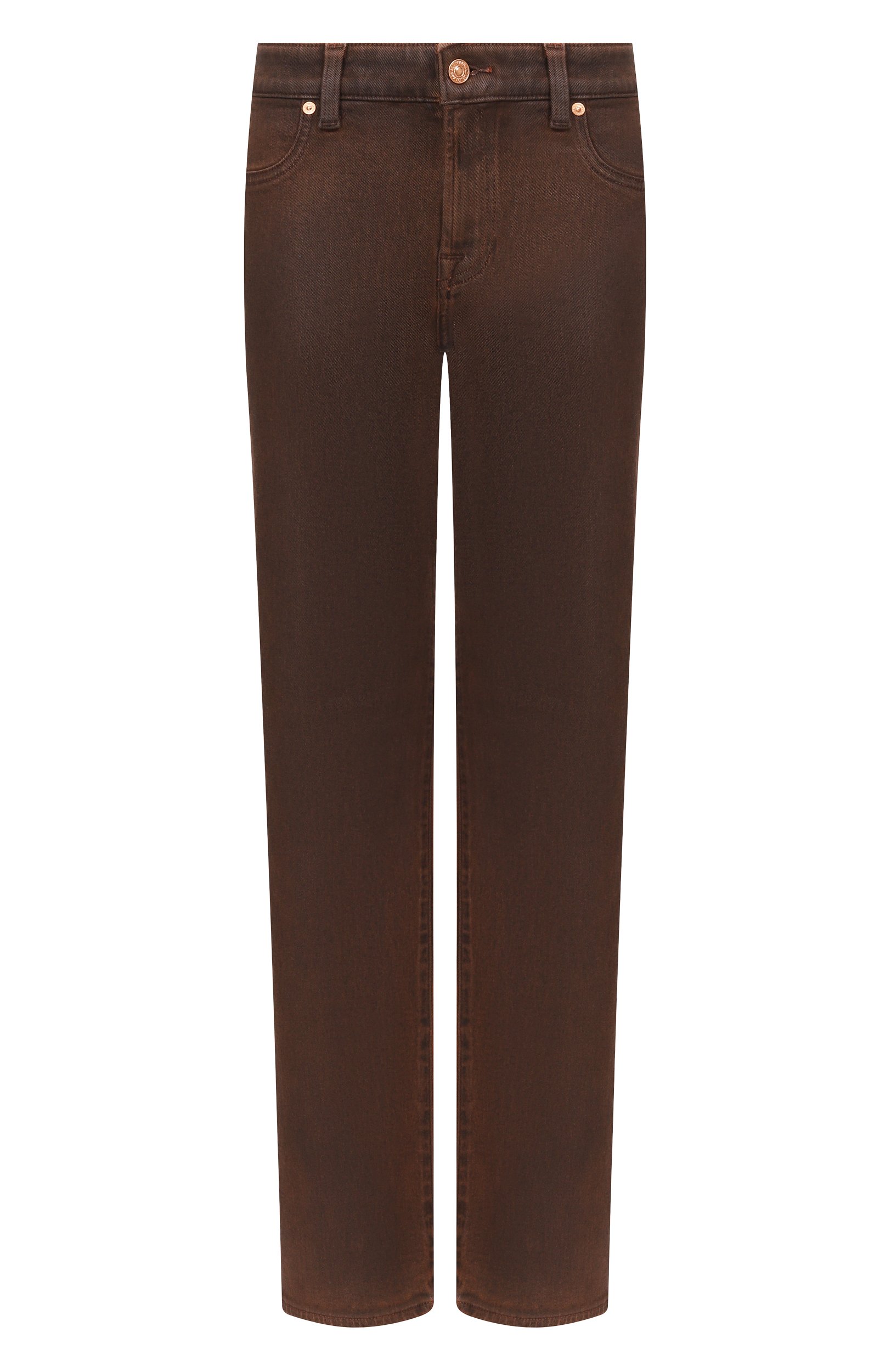 Джинсы 7 FOR ALL MANKIND коричневого цвета по цене 39450 руб., арт. 7UC90H42-3TC, фото 1 Джинсы 7 FOR ALL MANKIND, арт. 7UC90H42-3TC, фото 1