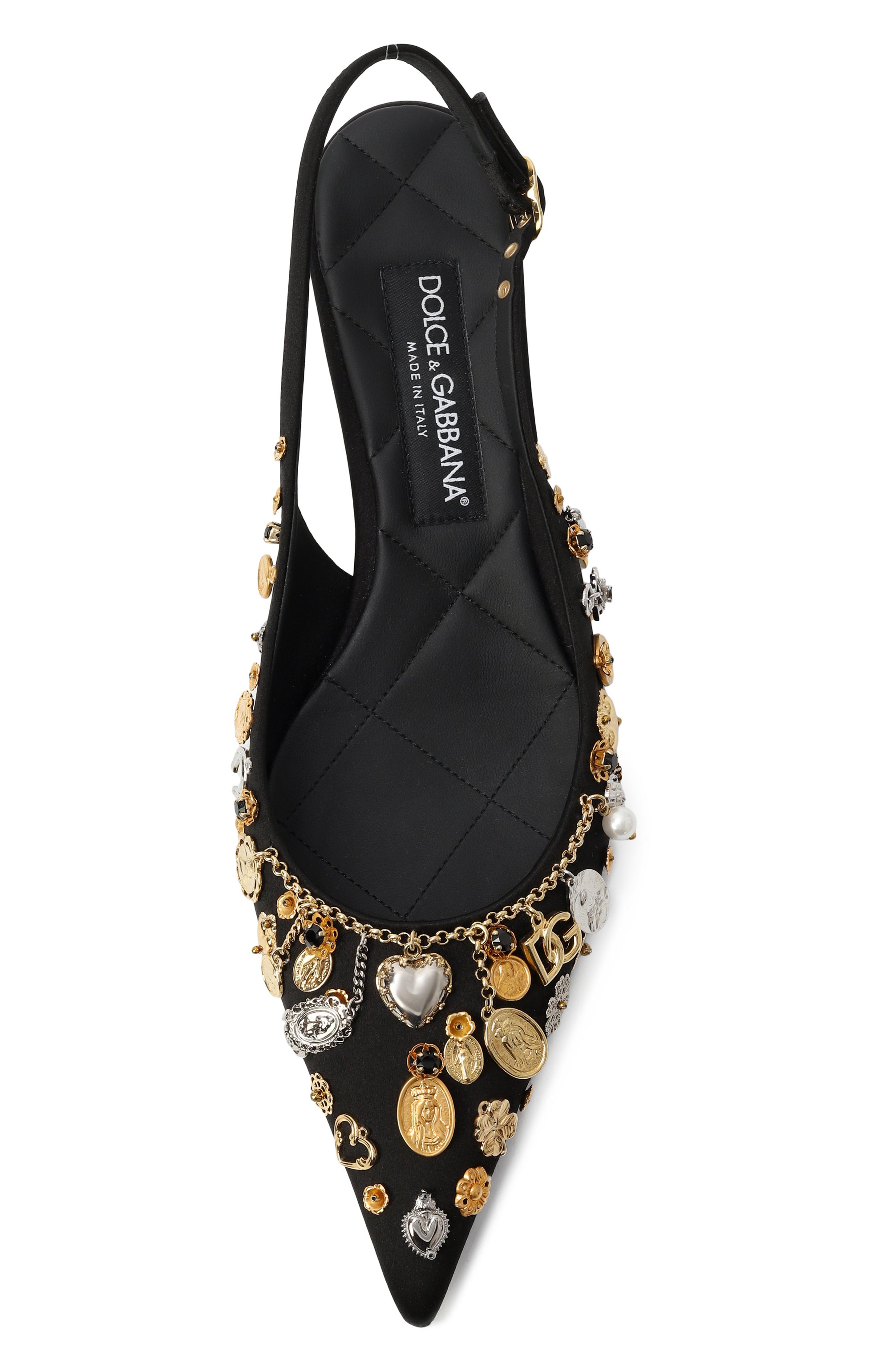 Текстильные туфли lollo 30 DOLCE & GABBANA, арт. CG0801/AW115, фото 6