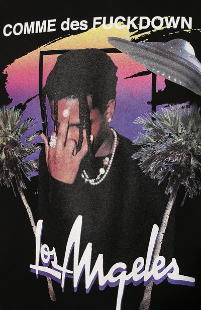 Хлопковая футболка COMME DES FUCKDOWN, арт. CDFU1637STMM, фото 5