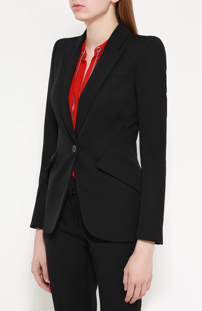 Приталенный жакет с остроконечными лацканами ALEXANDER MCQUEEN, арт. 358166/QIJ12, фото 3