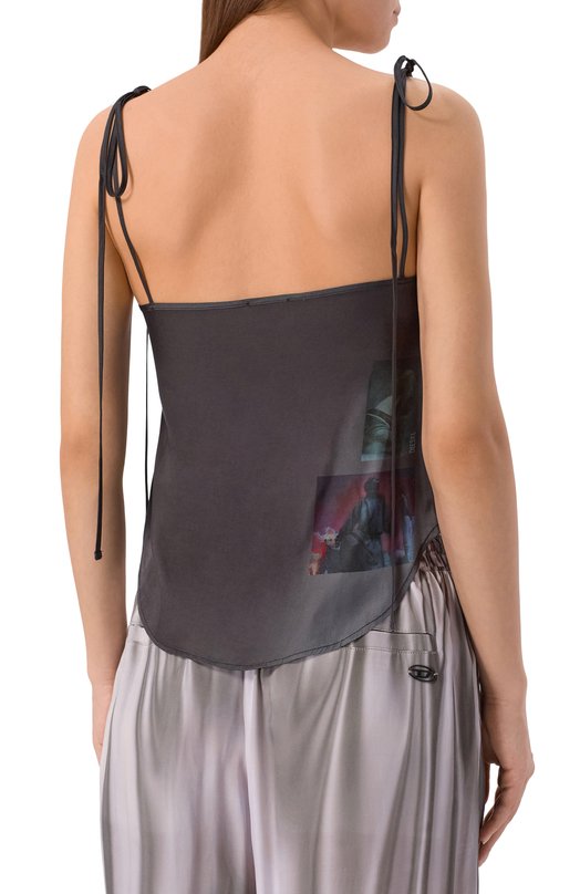 Топ из вискозы Diesel A20974/0BKBG Серый  A20974/0BKBG Фото 4