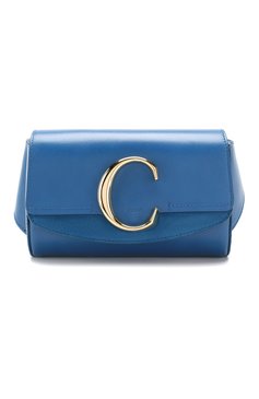 Женская поясная сумка chloé c CHLOÉ синего цвета, арт. CHC19US195A37 | Фото 1 (Статус проверки: Проверено, Проверена категория; Размер: mini; Материал: Натуральная кожа; Стили: Классический)