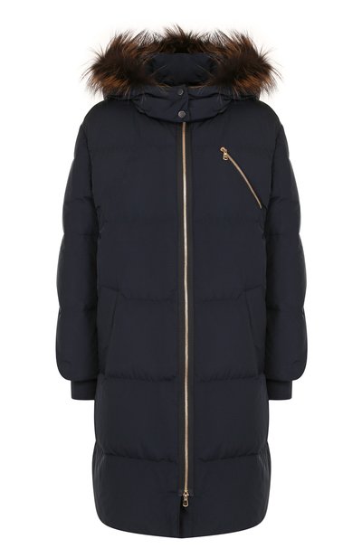 Пуховик с меховой отделкой капюшона BRUNELLO CUCINELLI, арт. MR5279304, фото 1