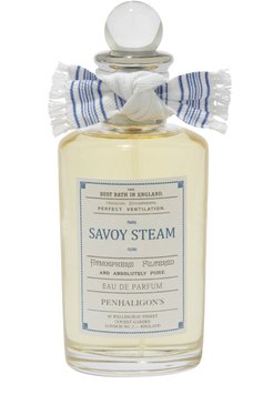 Парфюмерная вода savoy steam (100ml) PENHALIGON'S бесцветного цвета, арт. 5056245021459 | Фото 1 (Региональные ограничения белый список (Axapta Mercury): Не проставлено; Нос: Не проставлено; Тип продукта - парфюмерия: Парфюмерная вода; Тип аромата: Фужерный; Ограничения доставки: flammable)