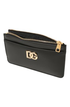 Женский кожаный футляр для кредитных карт DOLCE & GABBANA черного цвета, арт. BI1261/AW576 | Фото 3 (Материал: Натуральная кожа; Нос: Не проставлено)