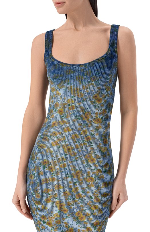 Хлопковое платье Diesel A22592/0EGED Голубой  A22592/0EGED Фото 4