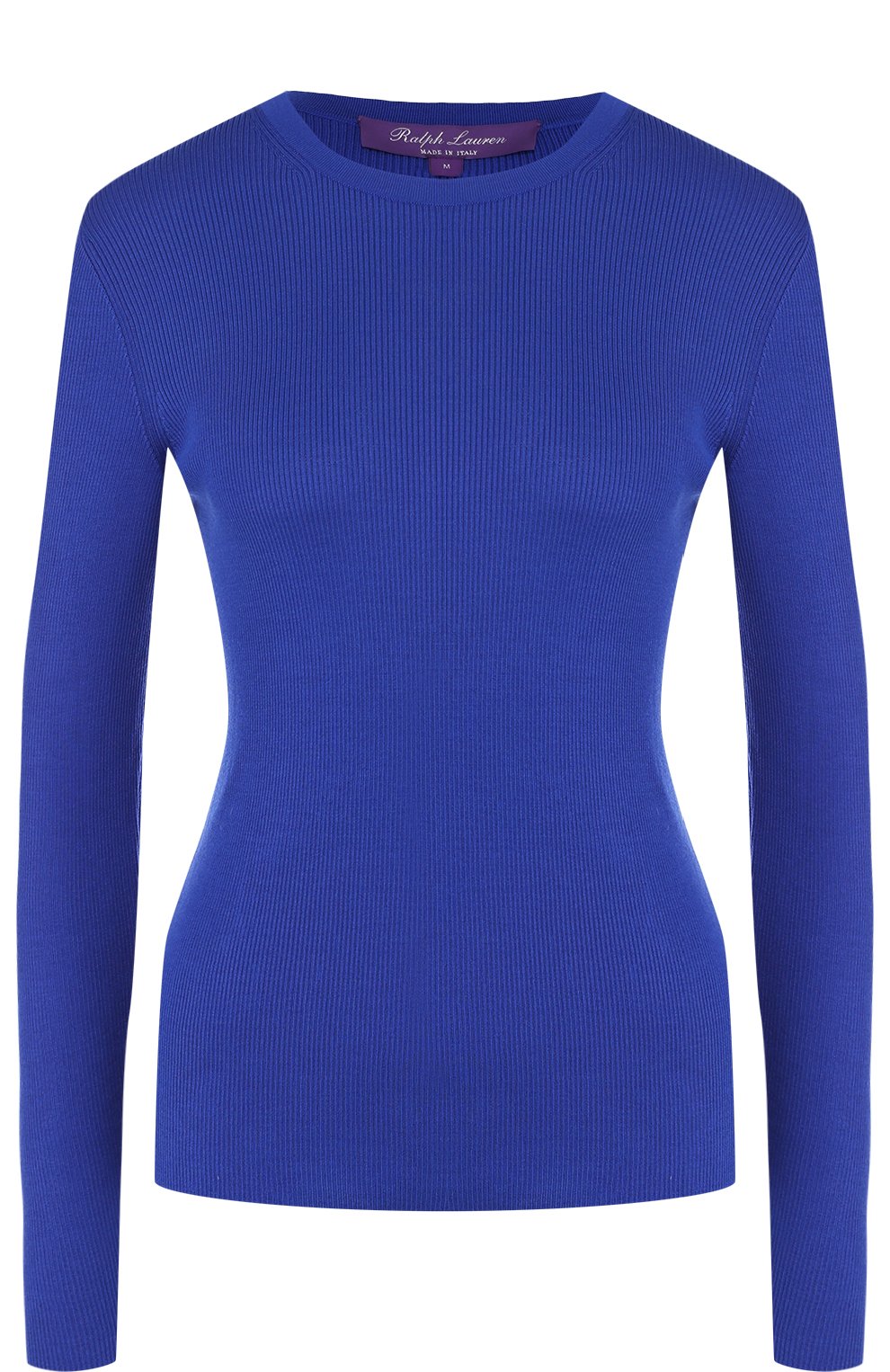 Однотонный шелковый пуловер с круглым вырезом RALPH LAUREN, арт. 290710200, фото 1
