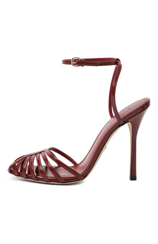 Кожаные босоножки Giambattista Valli 25FWKVLIS262/62PLE Красный  25FWKVLIS262/62PLE Фото 4
