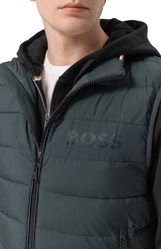 Утепленный жилет BOSS 50518375 Зелёный  50518375 Фото 5