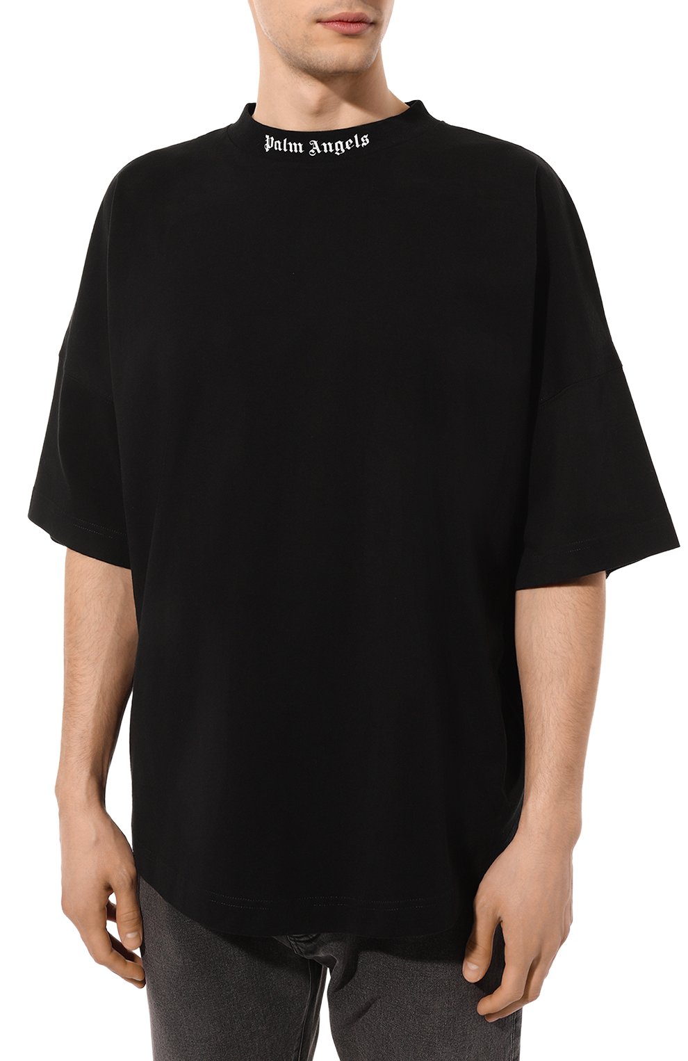 Хлопковая футболка PALM ANGELS, арт. PMAA002C99JER0061001, фото 3