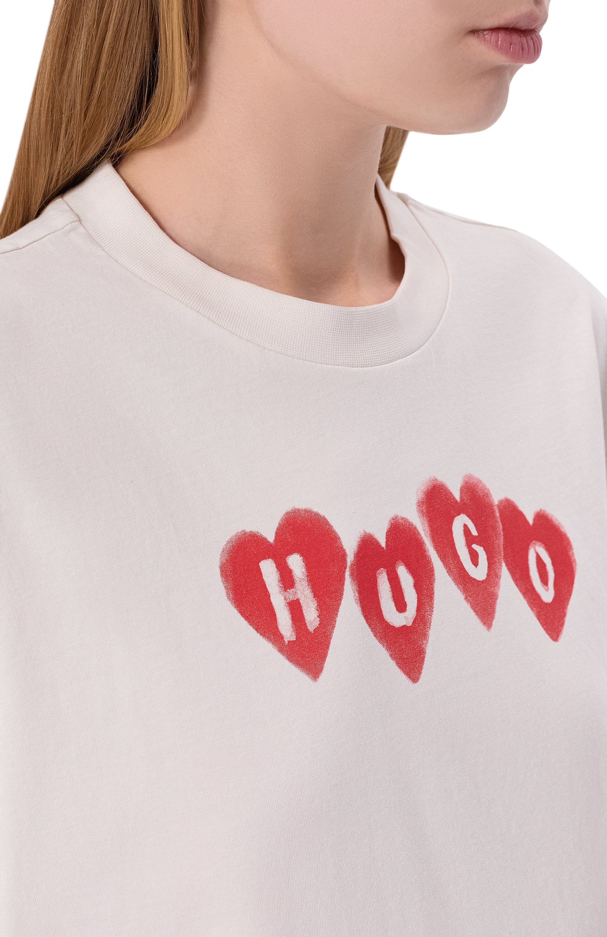 Хлопковая футболка HUGO, арт. 50561164, фото 5