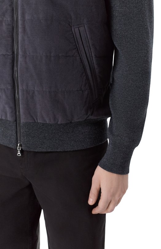 Комбинированный кардиган Bogner 88379426 Серый  88379426 Фото 5