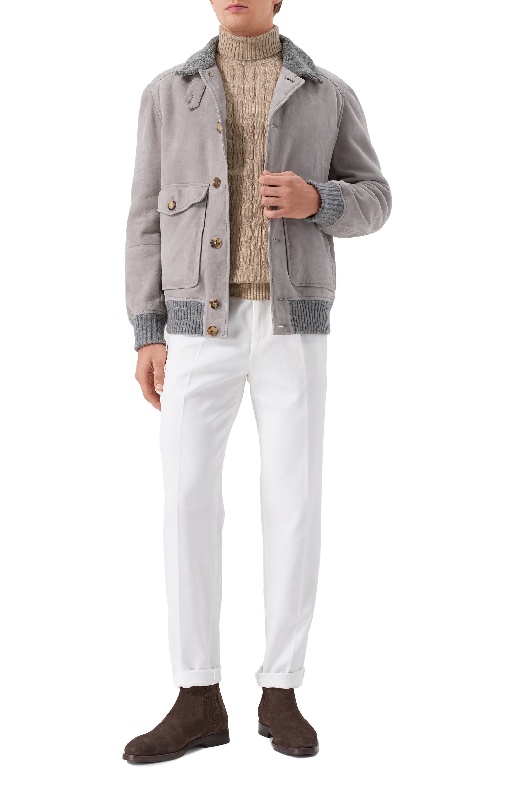 Замшевые челси BRUNELLO CUCINELLI, арт. MZUPEAV715, фото 2