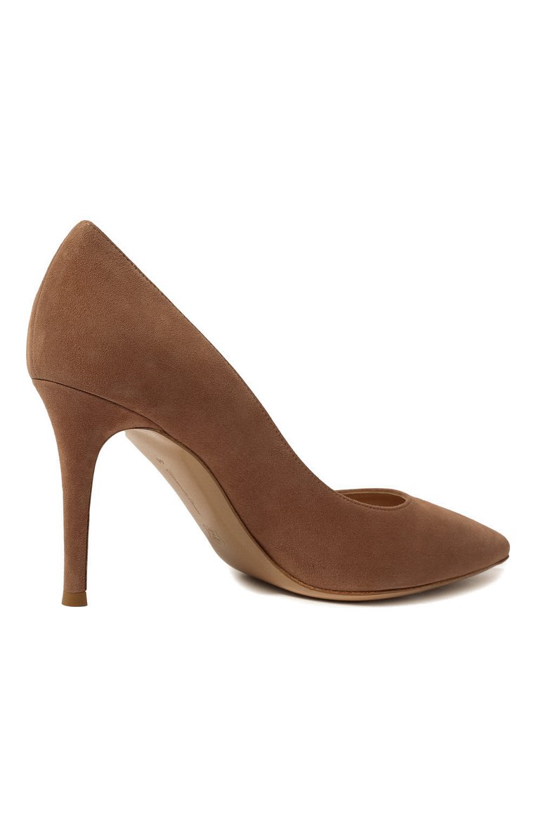 Женские замшевые туфли gianvito 85 GIANVITO ROSSI бежевого цвета, арт. G24580.85RIC.CAMPRAL | Фото 5 (Материал внутренний: Натуральная кожа; Статус проверки: Проверено, Проверена категория; Материал внешний: Замша, Натуральная кожа; Каблук тип: Шпилька; Региональные ограничения белый список (Axapta Mercury): RU; Каблук высота: Высокий; Подошва: Плоская; Драгоцен�ные камни: Проставлено; Материал сплава: Проставлено, Проверено; толщина подошвы: 0,5; ширина носка стельки: 7,3, 7,5, 7,6, 7,7, 7,8, 7, 7,2)