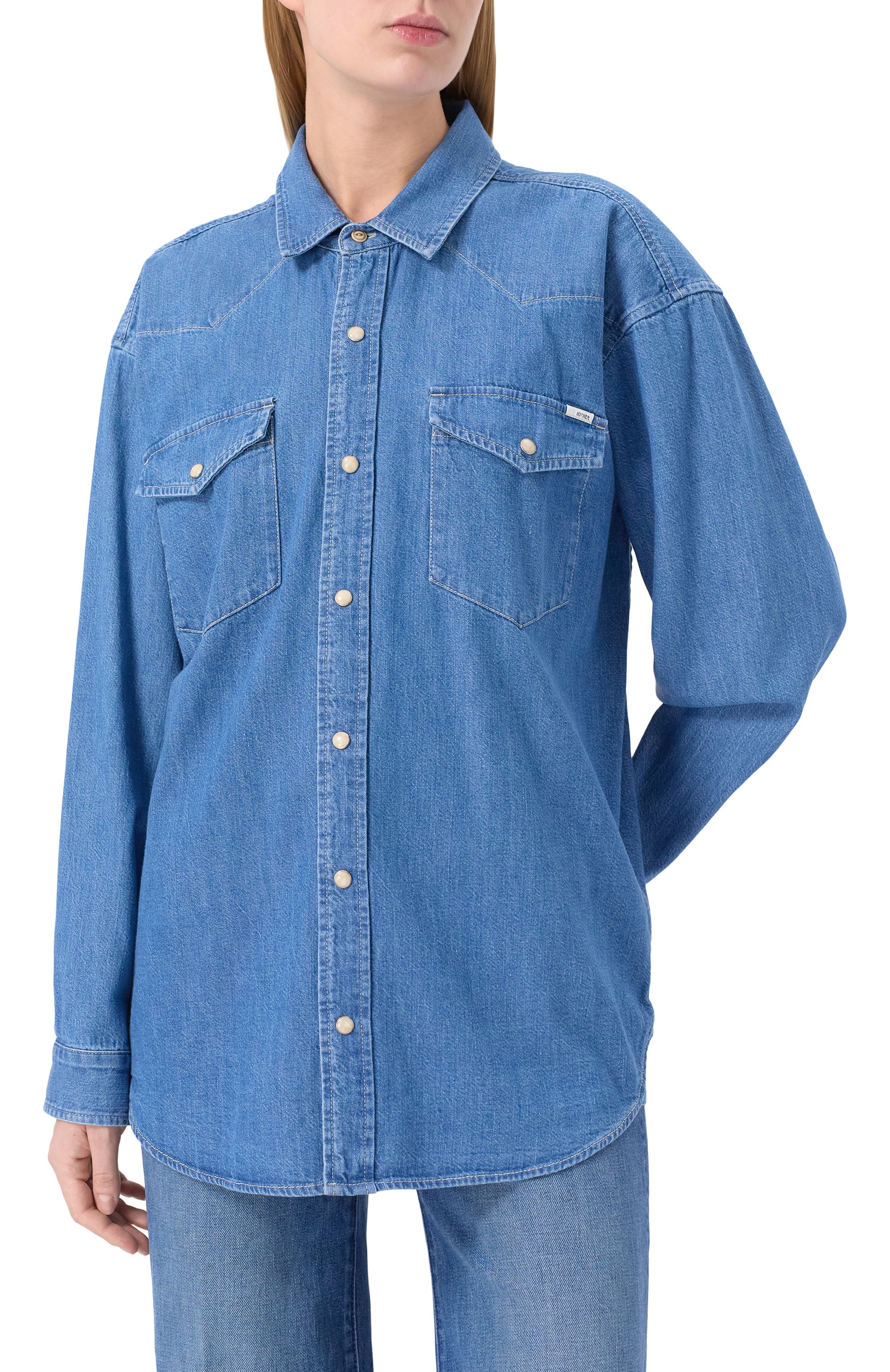 Джинсовая рубашка MOTHER, арт. 21306-350, фото 3