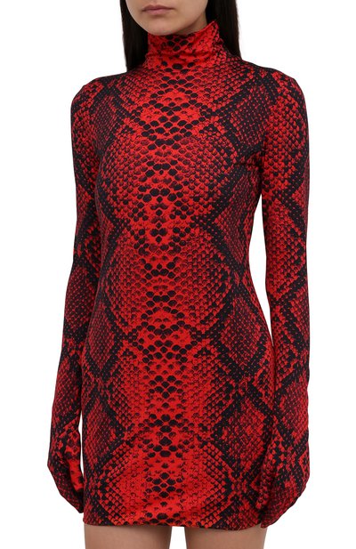 Платье VETEMENTS красного цвета по цене 103000 руб., арт. WA52DR220R 2605/RED PYTH0N, фото 3 Платье VETEMENTS, арт. WA52DR220R 2605/RED PYTH0N, фото 3