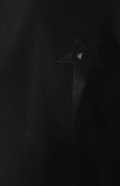 Хлопковый свитшот rick owens x champion RICK OWENS, арт. CW20S0008/113639, фото 5