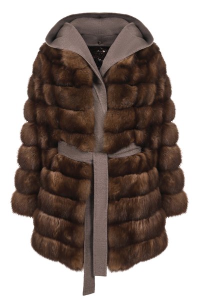 Женская шуба из соболя MANZONI24, арт. 25M1239-ZDB1