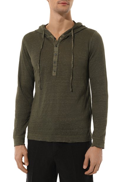 Льняной лонгслив-хенли 120% LINO, арт. 32ALIM7553/E908/S00, фото 3