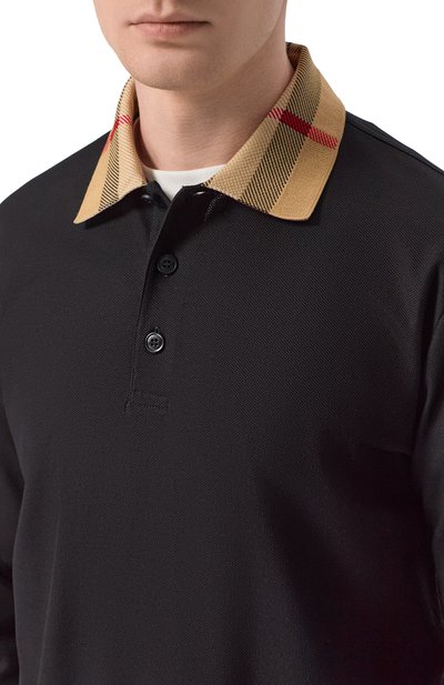 Хлопковое поло BURBERRY, арт. 8098812, фото 5