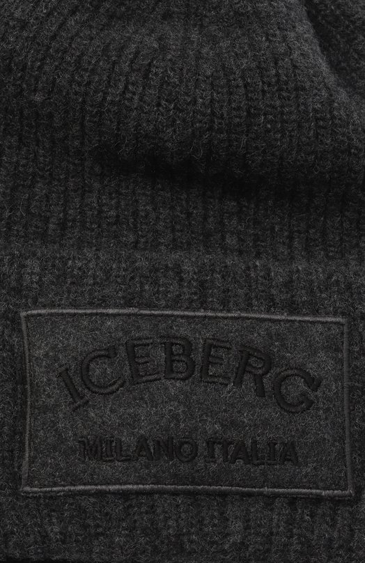 Шерстяная шапка Iceberg 19I I1P1/3043/7077/0UTLET AW22-23 Серый  19I I1P1/3043/7077/0UTLET AW22-23 Фото 3