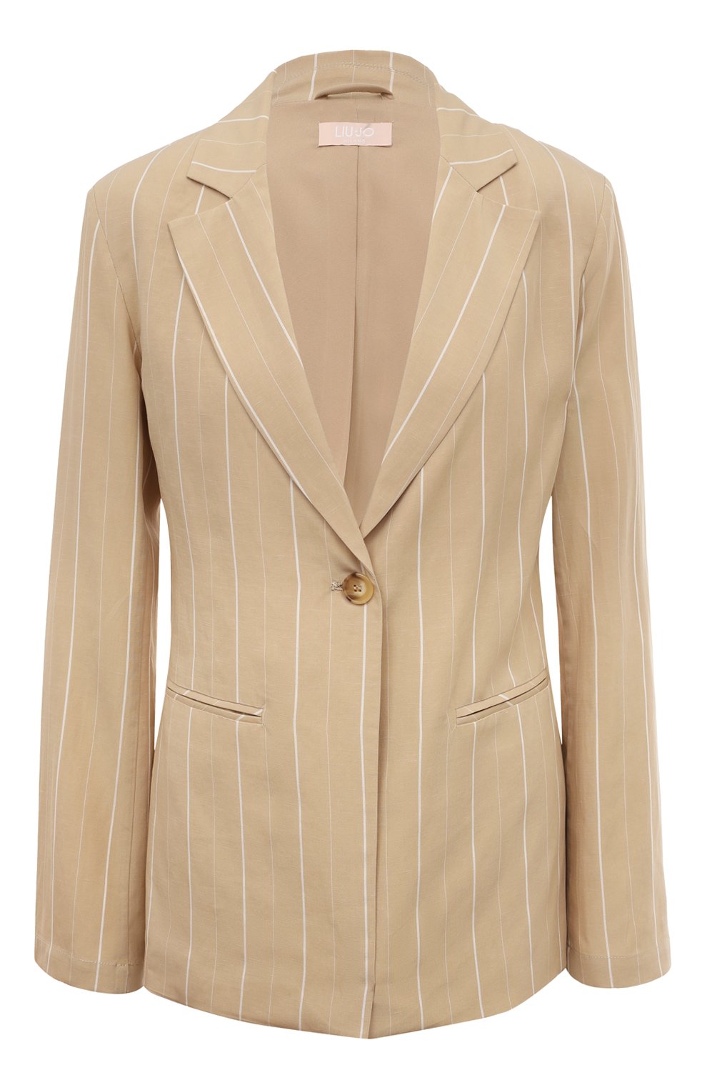 Жакет LIU JO бежевого цвета по цене 29950 руб., арт. WA3002 T4818, фото 1 Жакет LIU JO, арт. WA3002 T4818, фото 1