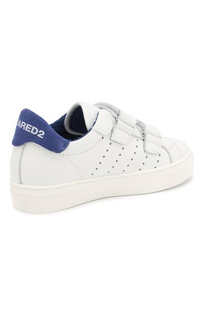 Кожаные кеды с застежками велькро DSQUARED2, арт. 59784/28-35, фото 3