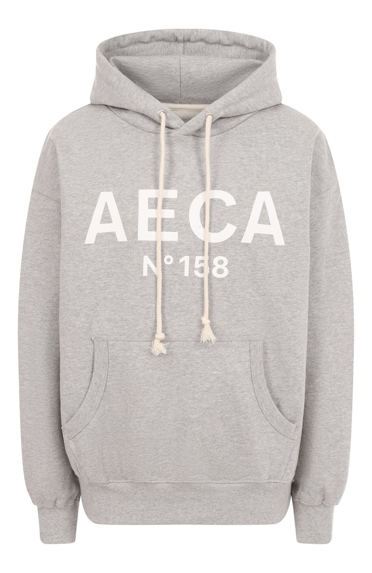 Хлопковое худи AECA WHITE, арт. AWCMFWBDTSPSO002C0.GREY/WHITE (S), фото 1