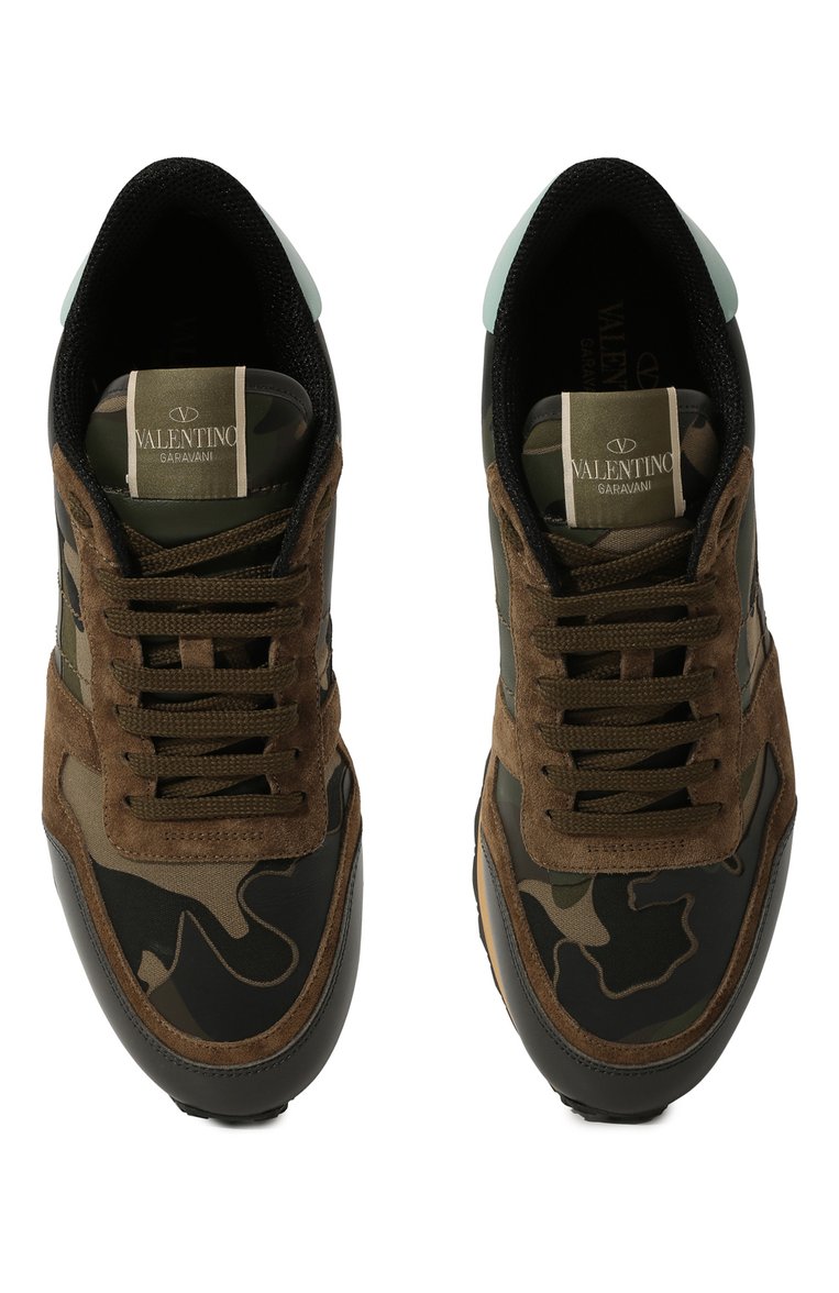 Мужские кожаные кроссовки rockrunner VALENTINO хаки цвета, арт. SY2S0723/TCC | Фото 6 (Материал внутренний: Текстиль; Подошва: Массивная; Статус проверки: Проверена категория; Материал утеплителя: Без утеплителя; Стили: Классический; Материал внешний: Натуральная кожа; Кросс-КТ: Низкие; Автоматизация ТО: Проставлено; Автоматизация состава: Проставлено; Автоматизация Diginetica: Не назначено)