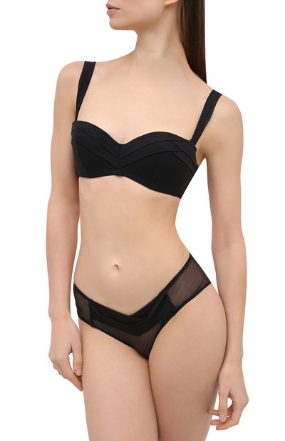 Бюстгальтер-балконет CHANTAL THOMASS черного цвета по цене 15130 руб., арт. T00420, фото 2 Бюстгальтер-балконет CHANTAL THOMASS, арт. T00420, фото 2