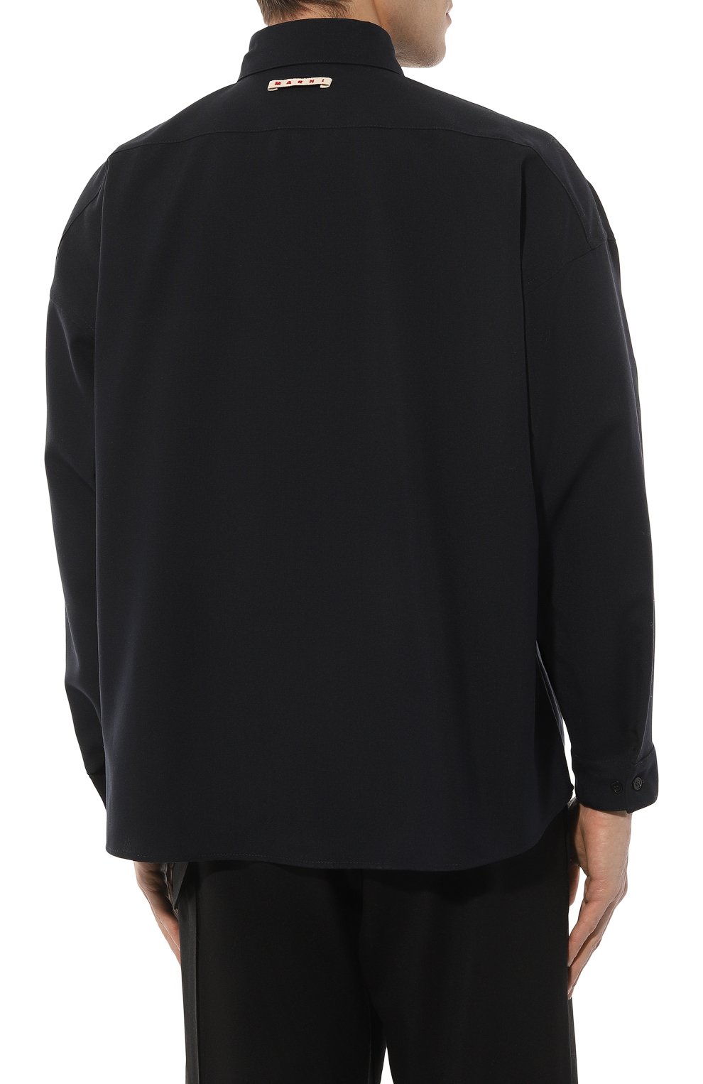 Шерстяная рубашка MARNI, арт. CUMU0061A3/TW839, фото 4