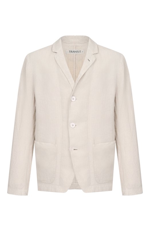 Льняной пиджак Transit CFUTRCD133 Бежевый CFUTRCD133