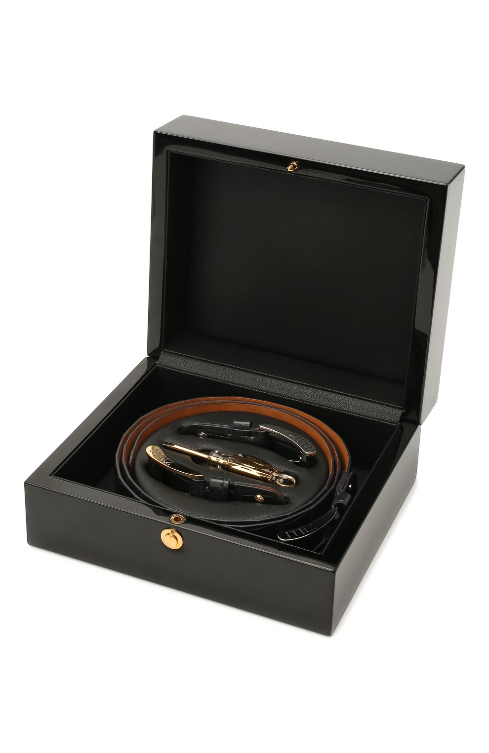 Ремень из кожи крокодила со сменными пряж ками ZILLI, арт. MJL-CLAQE-01010/C819/CP0R, фото 5