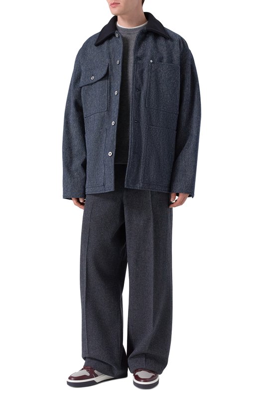 Хлопковая куртка Jil Sander J22SW0054-J45303 Синий  J22SW0054-J45303 Фото 2