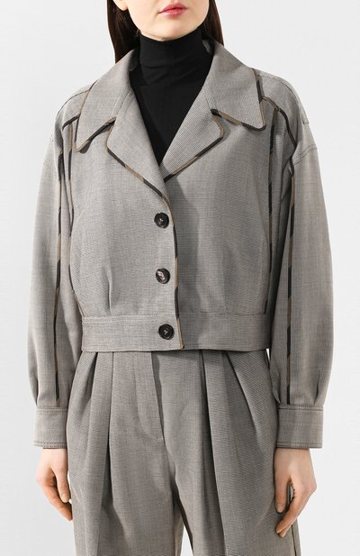 Жакет из смеси шерсти и хлопка FENDI, арт. FJ7025 A5XD, фото 3