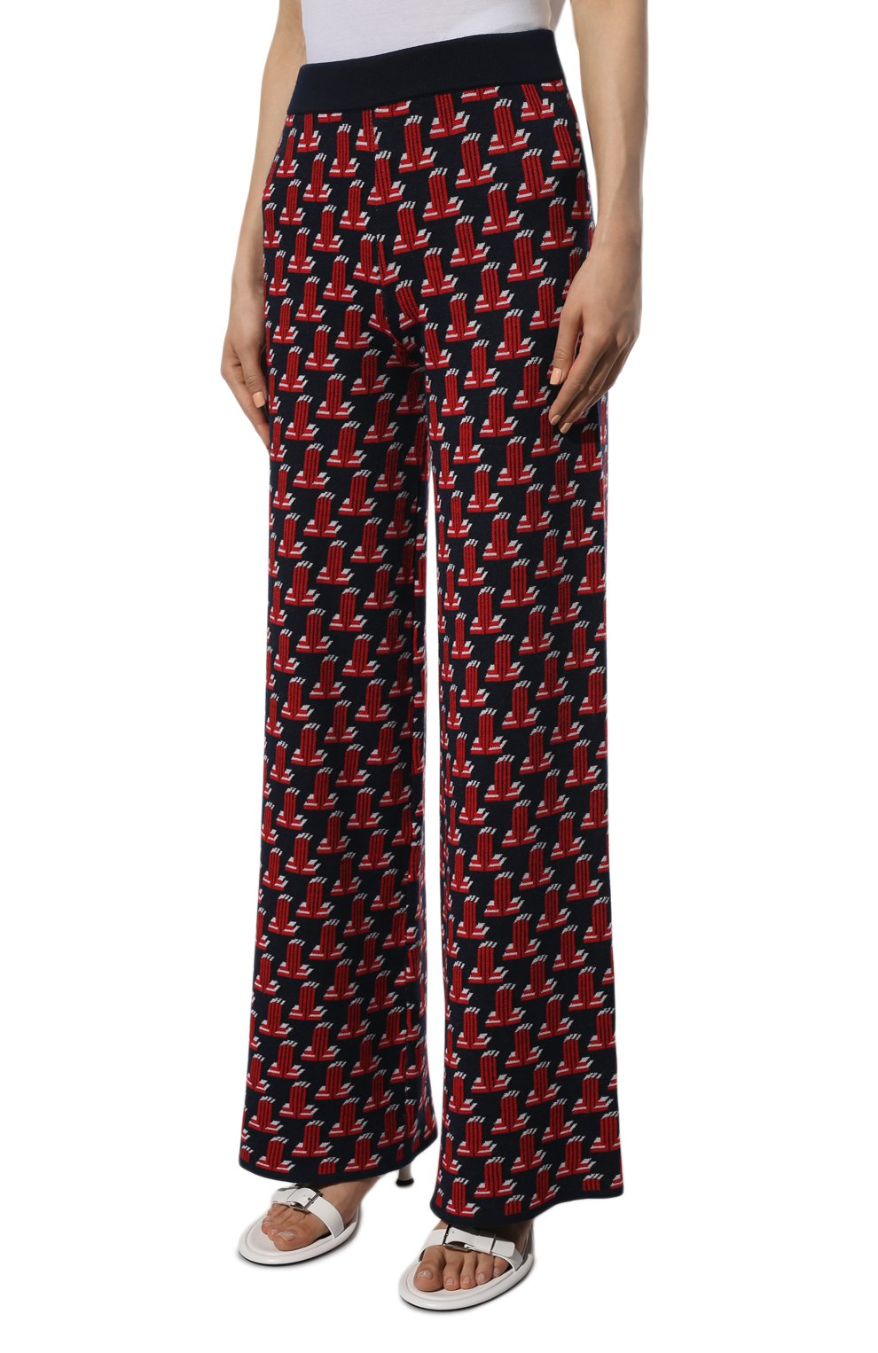 Шерстяные брюки LANVIN разноцветного цвета по цене 108000 руб., арт. RW-TR0077-K205-P22, фото 3 Шерстяные брюки LANVIN, арт. RW-TR0077-K205-P22, фото 3