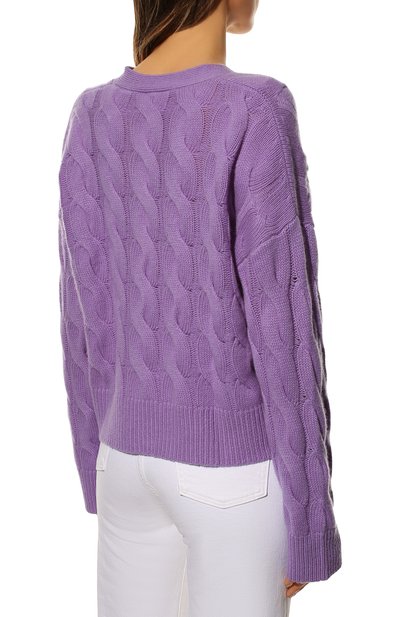 Кашемировый кардиган FTC сиреневого цвета по цене 65000 руб., арт. 840-0400, фото 4 Кашемировый кардиган FTC, арт. 840-0400, фото 4