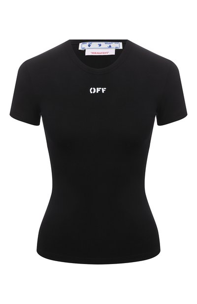 Женская хлопковая футболка OFF-WHITE, арт. 0WAA065C99JER002