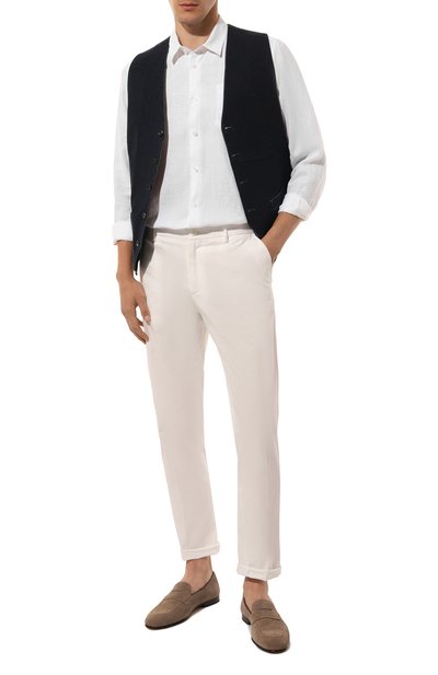 Льняная рубашка VILEBREQUIN белого цвета по цене 35100 руб., арт. CRSU3U00/010, фото 2 Льняная рубашка VILEBREQUIN, арт. CRSU3U00/010, фото 2