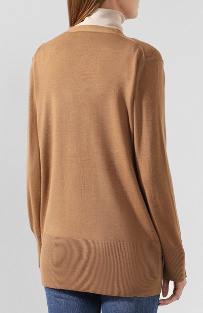 Шерстяной кардиган BURBERRY бежевого цвета по цене 99500 руб., арт. 8019289, фото 4 Шерстяной кардиган BURBERRY, арт. 8019289, фото 4