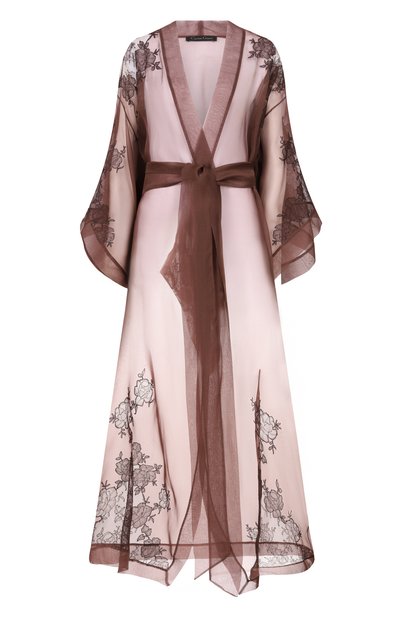 Женский шелковый халат CARINE GILSON, арт. AL0108CO